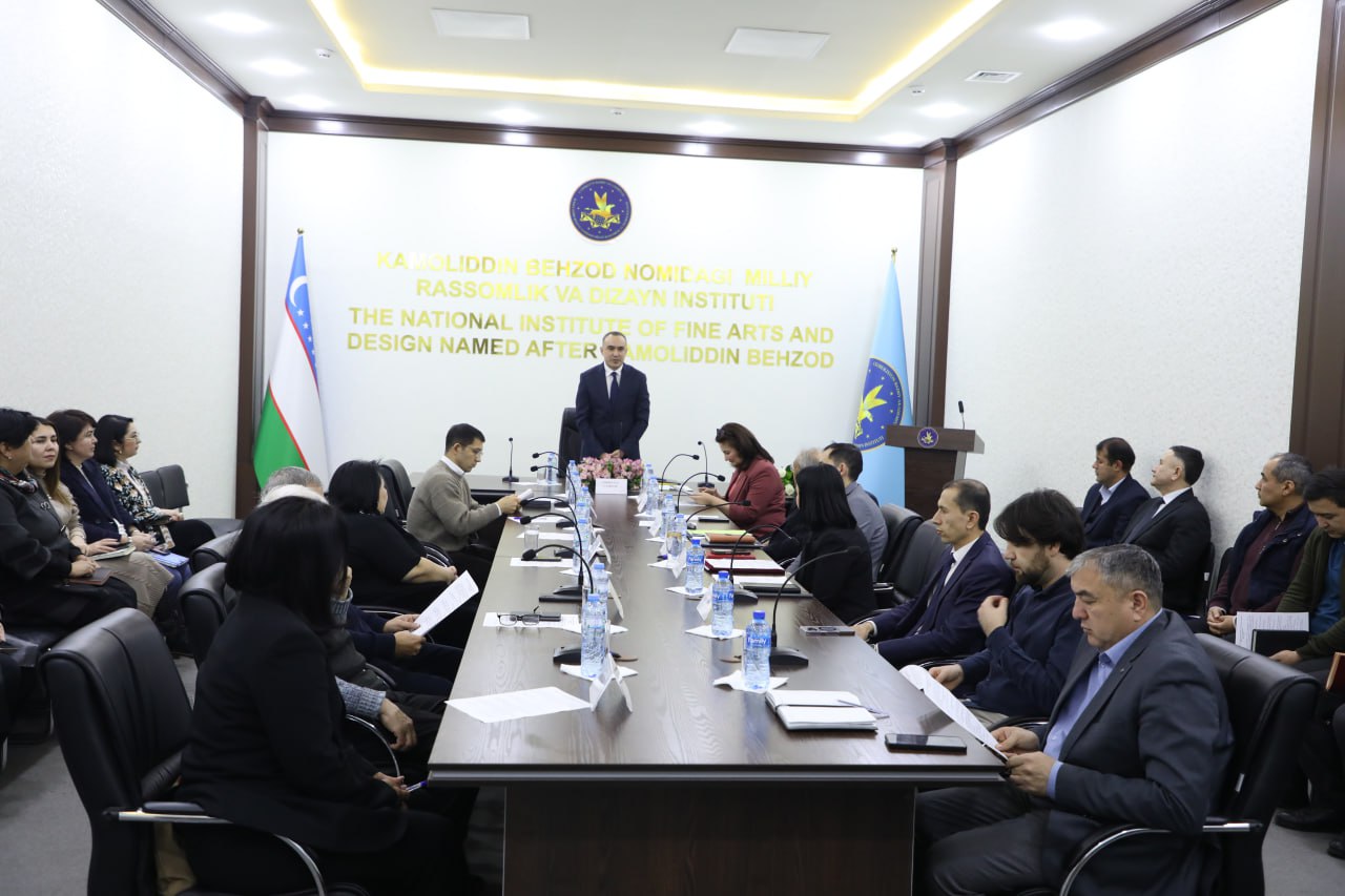 The January meeting of the Institute Council for the 2025/2026 academic year was held at the Kamoliddin Behzod National Institute of Art and Design.
