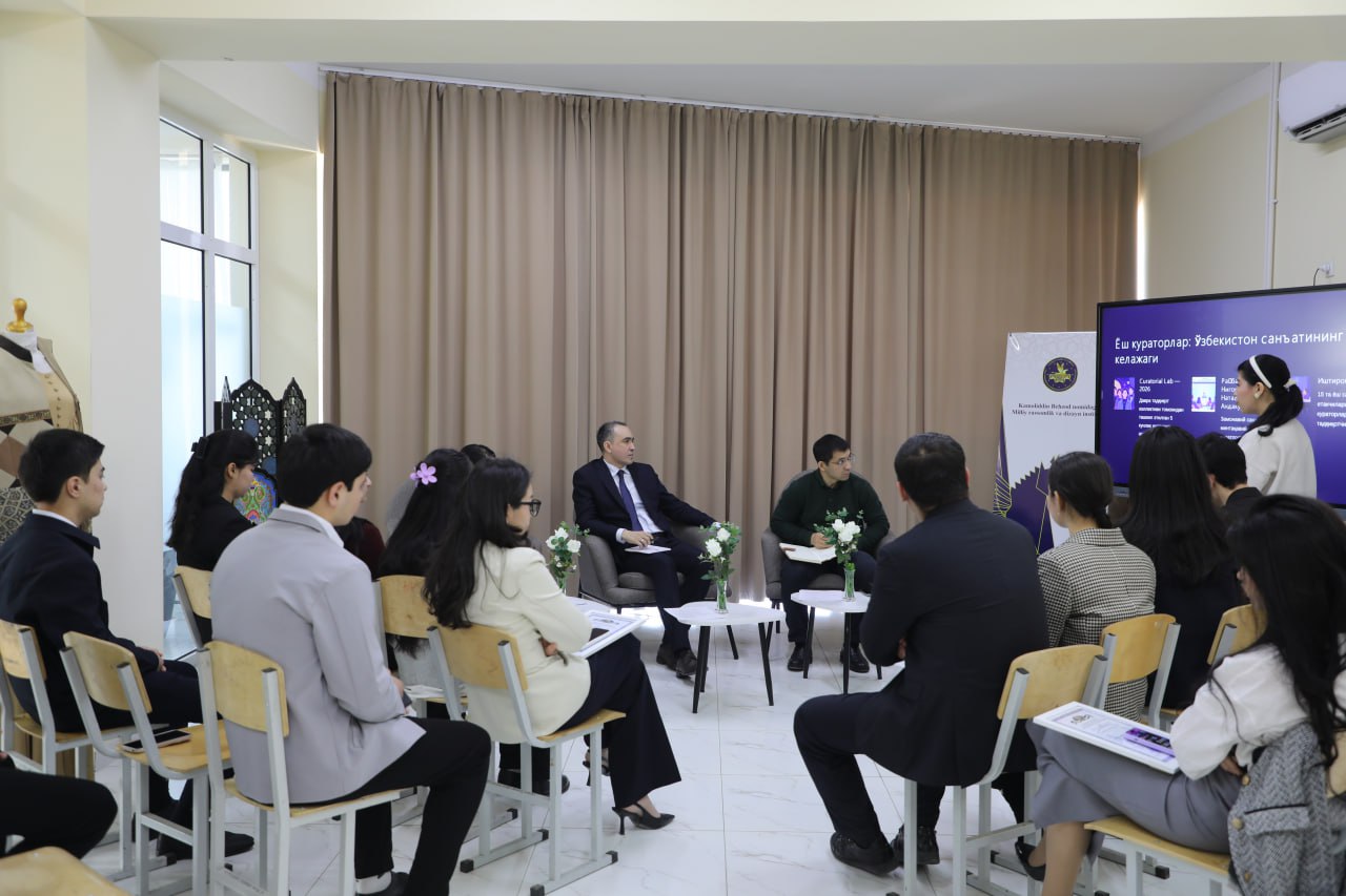 An open dialogue was held with students and young people at the Kamoliddin Behzod National Institute of Art and Design as part of "Youth Day" and their startup ideas were listened to!