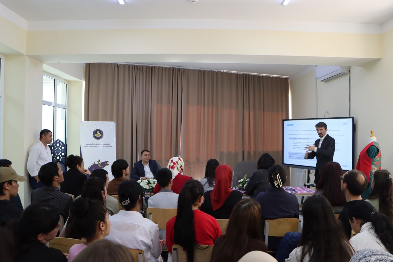 A practical seminar on "Employability Skills and Practical Guidelines for Creative Artists" was organized for students of the Kamoliddin Behzod National Institute of Art and Design!